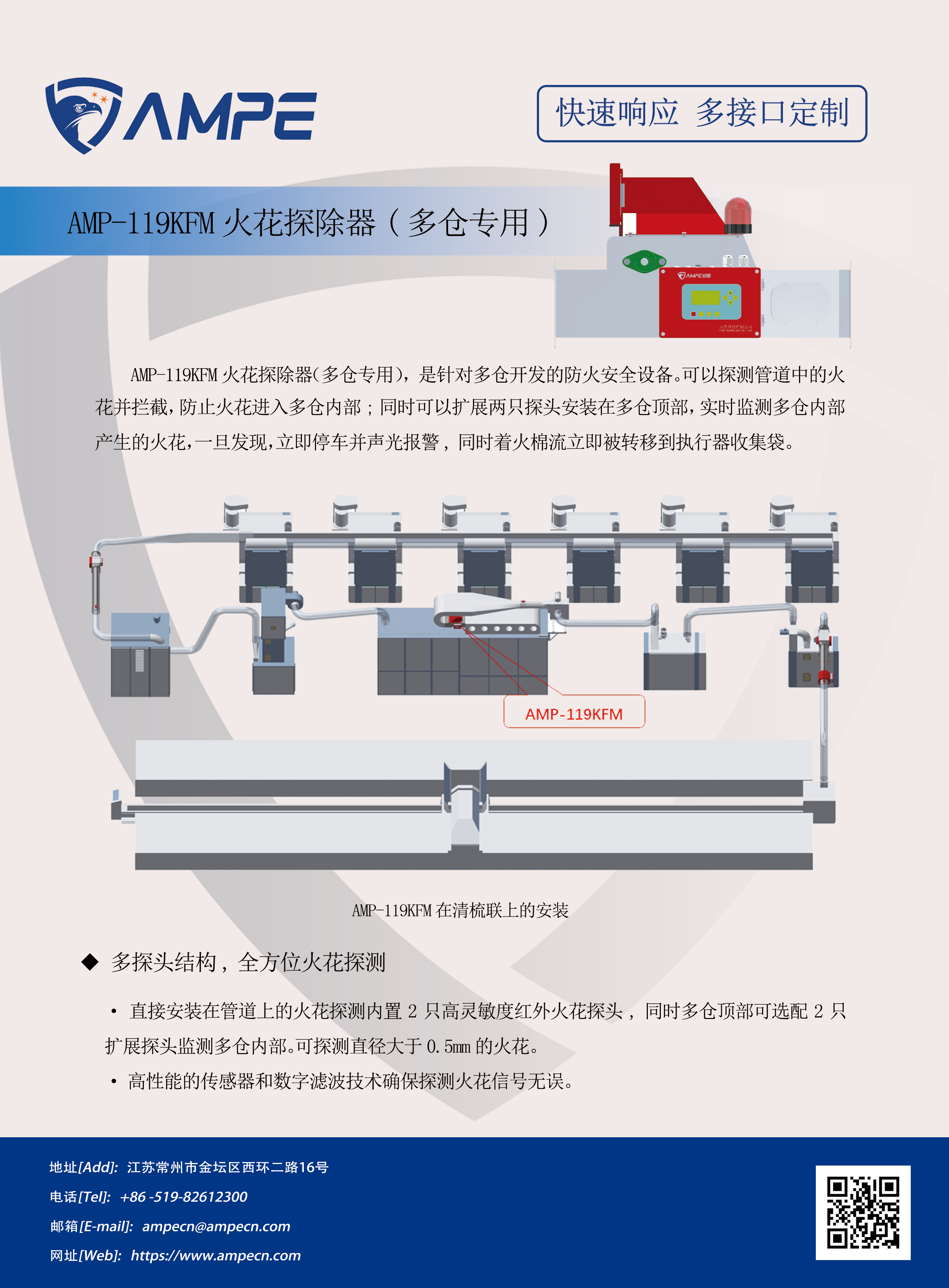 AMP-119KFM型火花探除器（多倉專用）